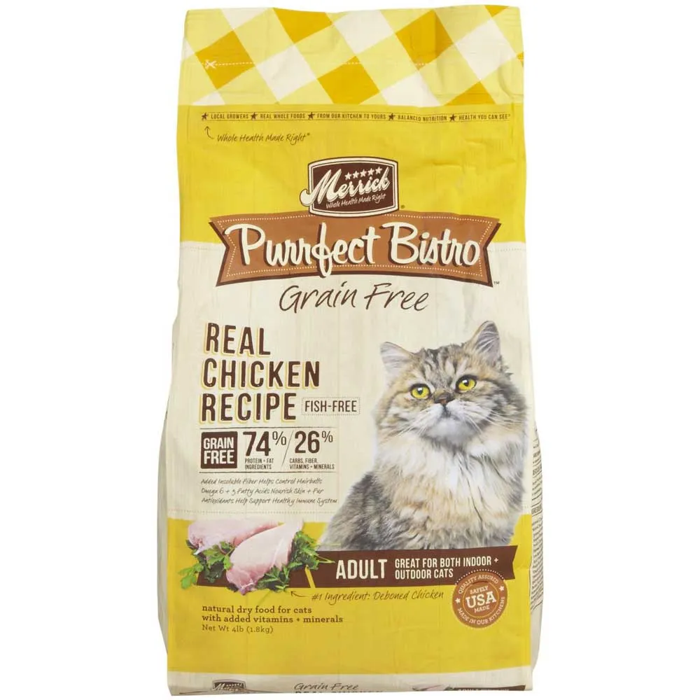 Merrick Purrfect Bistro Grain Free Healthy Adult Chicken Dry Cat Food