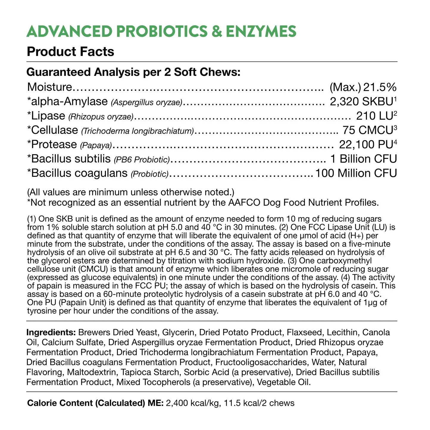 NaturVet Advanced Probiotics & Enzymes Plus Vet Strength PB6 Probiotic Soft Chews