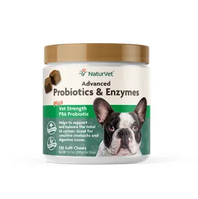 NaturVet Advanced Probiotics & Enzymes Plus Vet Strength PB6 Probiotic Soft Chews