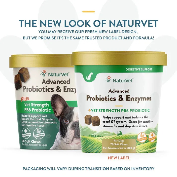 NaturVet Advanced Probiotics & Enzymes Soft Chew