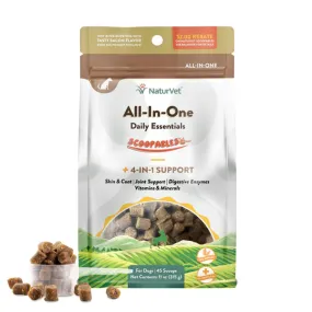 NaturVet All-In-One Daily Essentials (4-in-One Support) Scoopables for Dogs