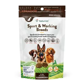 Naturvet Breed Specific Sport & Working Breed Dogs (50 Count)