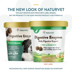 Naturvet Digestive Enzymes plus Pre & Probiotic for Dogs (soft chews)