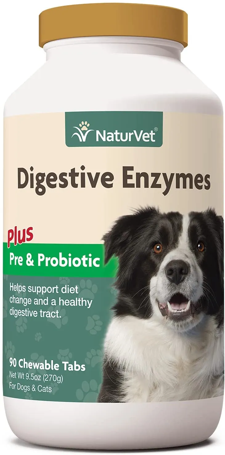 NaturVet Digestive Enzymes Plus Pre and Probiotic Soft Chews