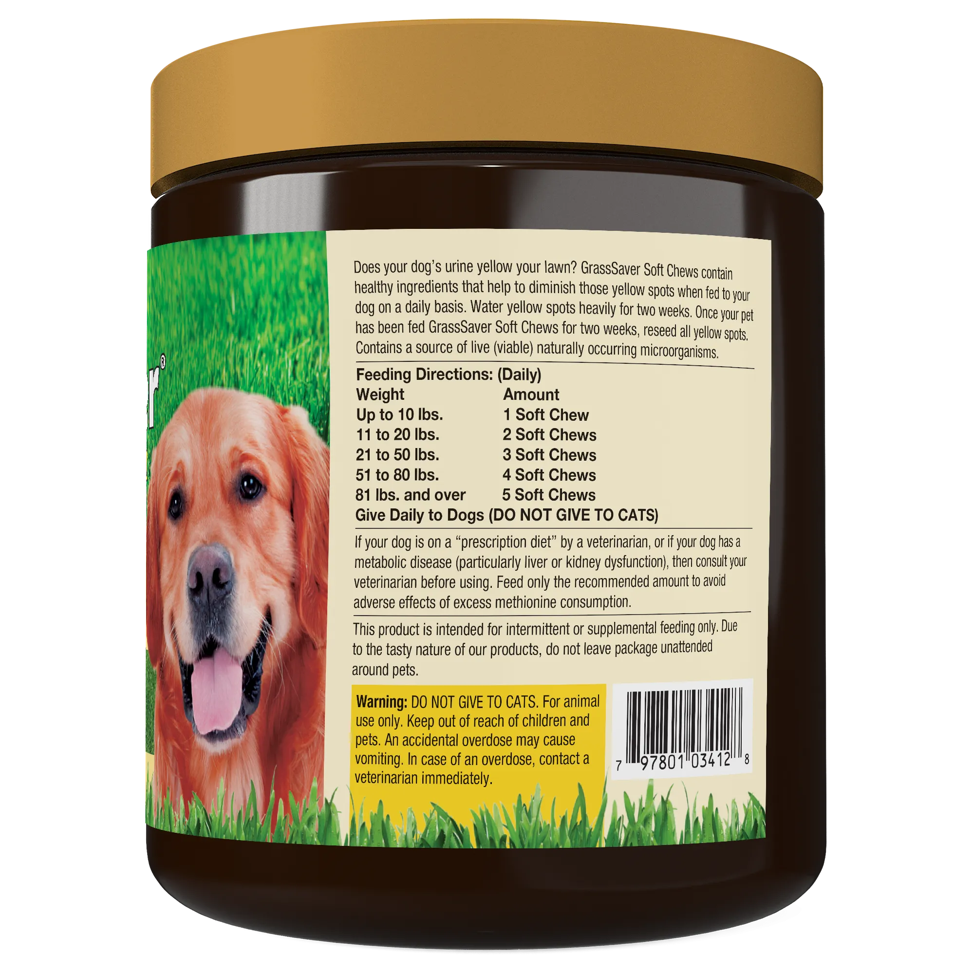 NaturVet GrassSaver 120 soft chews