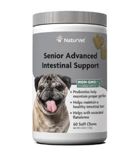 NaturVet Senior Advanced Intestinal Support Soft Chews (60 Count)