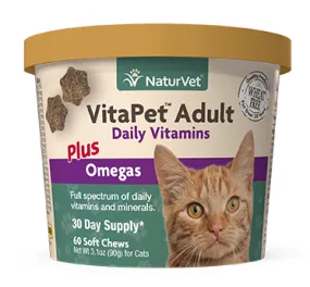 NaturVet VitaPet™ Adult Daily Vitamins Soft Chews for Cats (60ct)