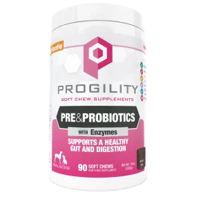 Nootie Progility Pre & Probiotics Soft Chew Supplement For Dogs (90 Count)