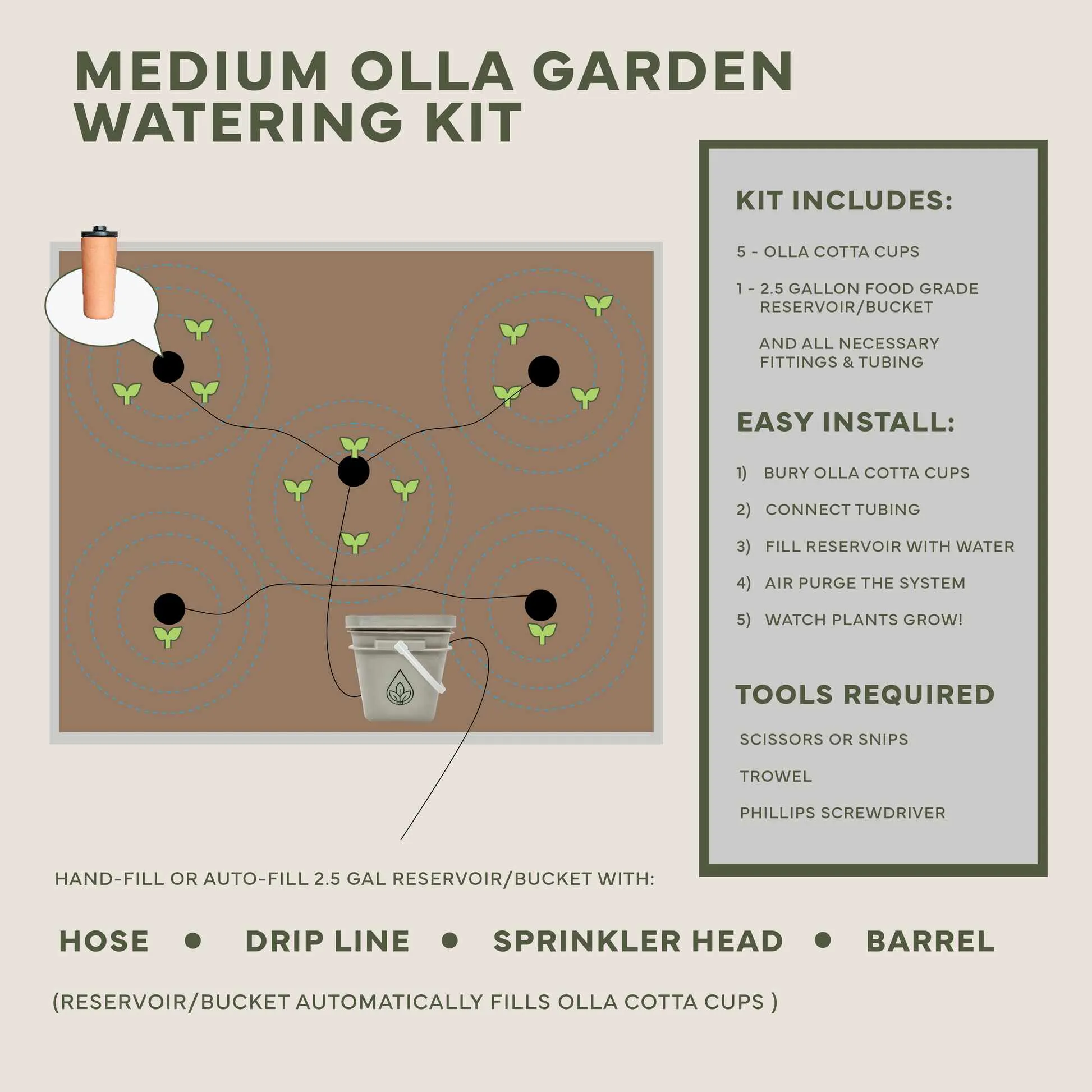 Olla Watering Kit