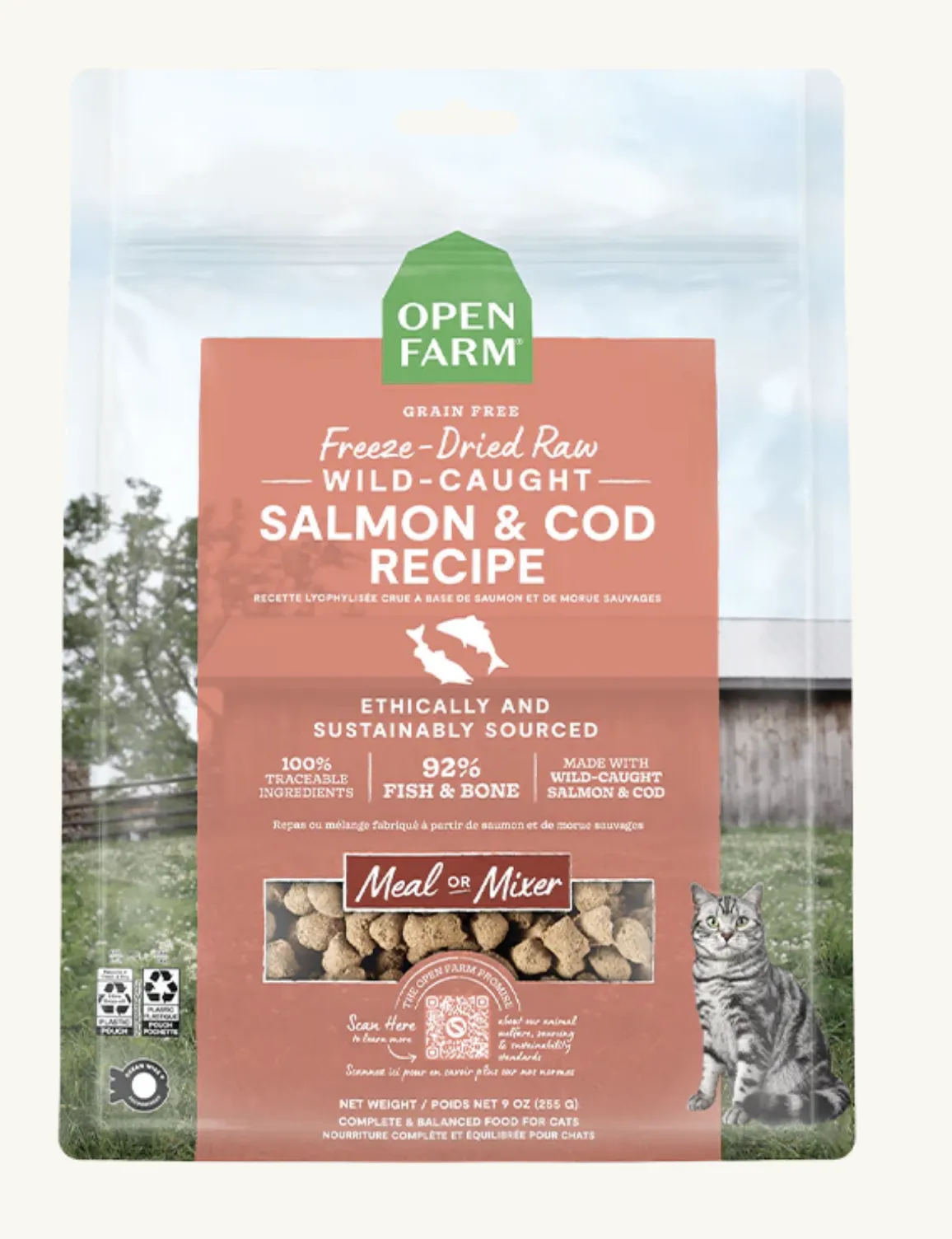 Open Farm Cat Freeze Dried Salmon & Cod