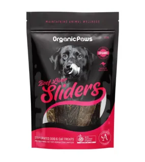 Organic Paws Dehydrated Dogs & Cats Treats (Beef Liver Sliders)