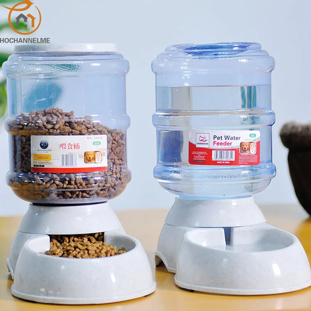 Pet Drinkers Cat Dog Automatic Feeder