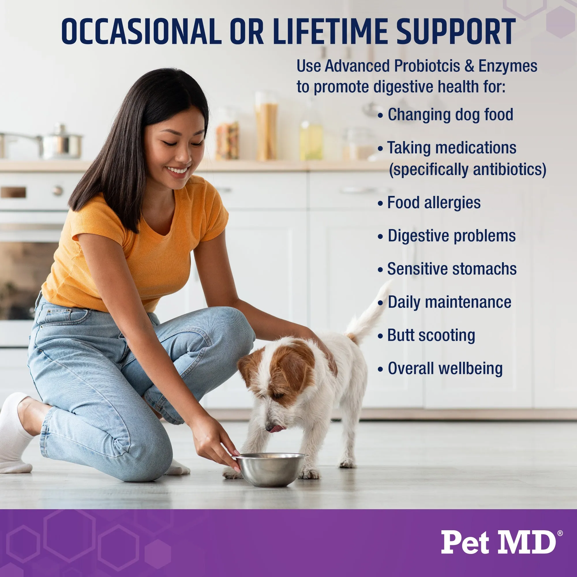 Pet MD Probiotics & Enzymes for Dogs - 60 ct