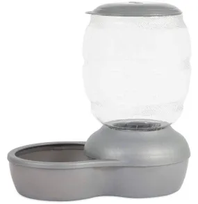 Petmate Replendish Pet Feeder with Microban Pearl Silver Gray - 5 lbs