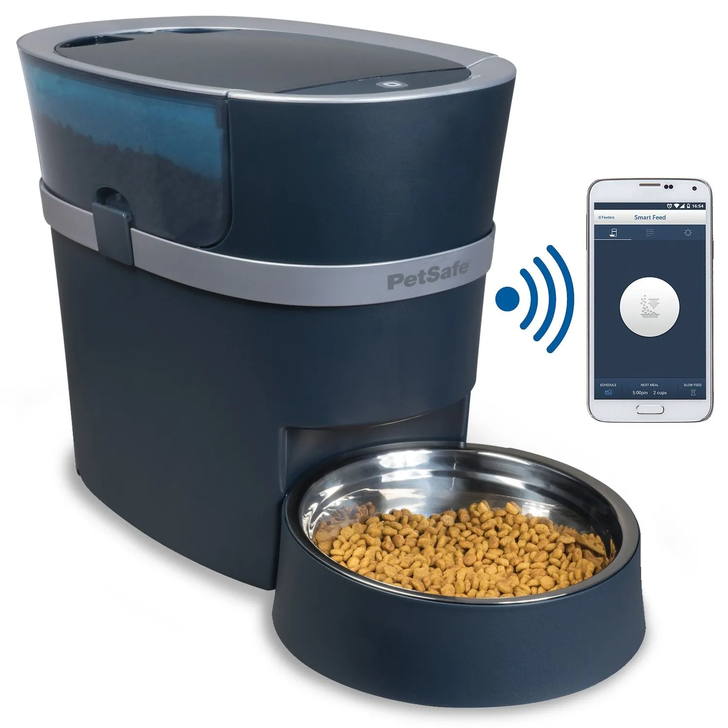 Petsafe Smart Feed Automatic Dog and Cat Feeder, Smartphone, 24-Cups (5 678 ml) Wi-Fi Enabled App for iPhone and Android