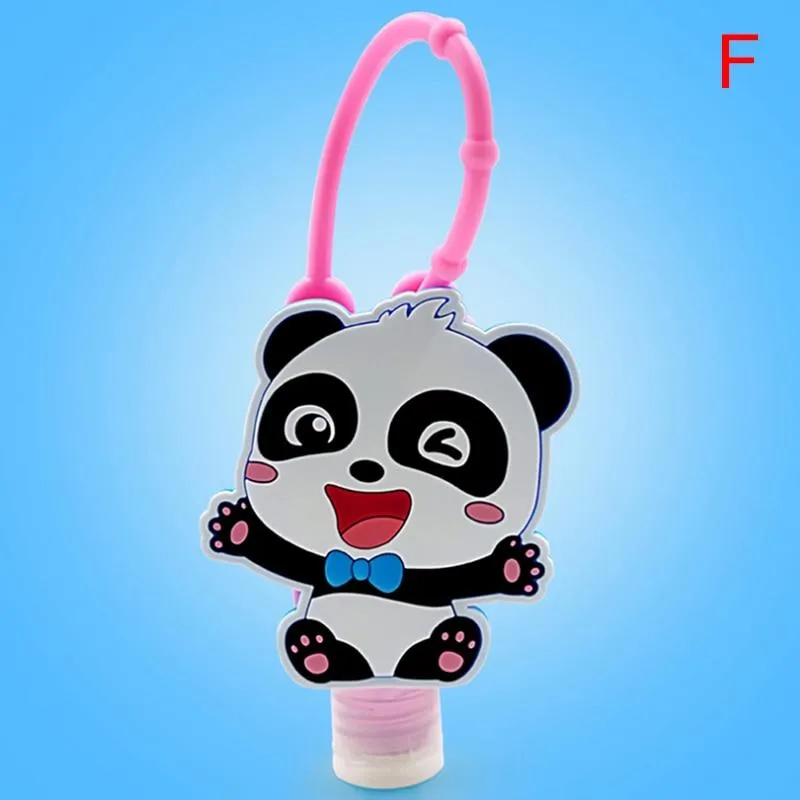 Portable Silicone Cartoon Design Mini Hand Sanitiser Gel Liquid Soap Dispenser