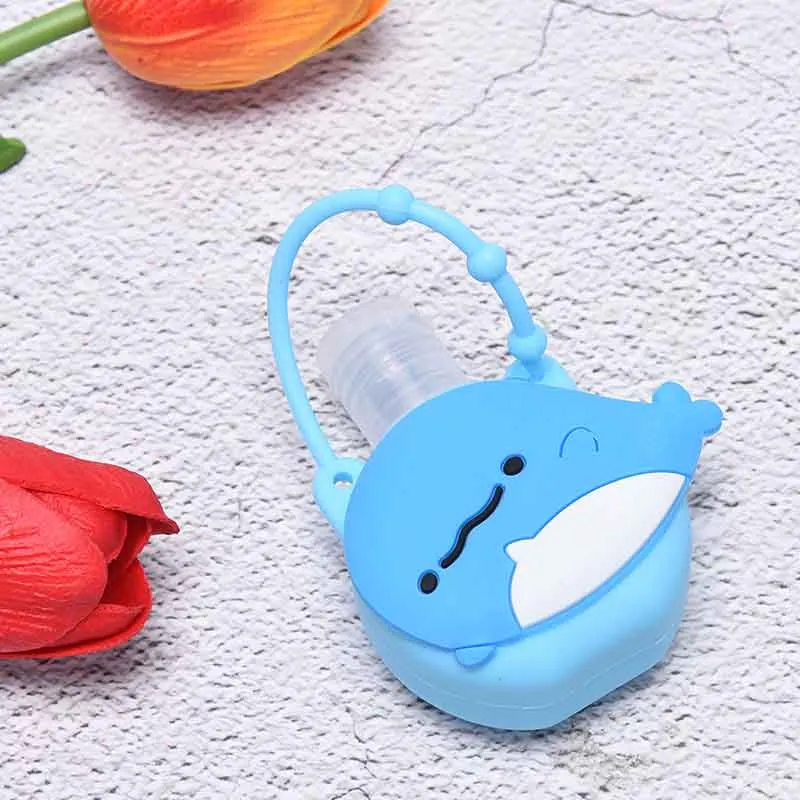 Portable Silicone Cartoon Design Mini Hand Sanitiser Gel Liquid Soap Dispenser