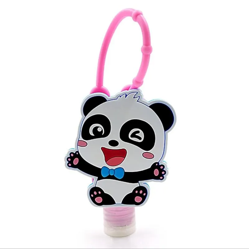 Portable Silicone Cartoon Design Mini Hand Sanitiser Gel Liquid Soap Dispenser