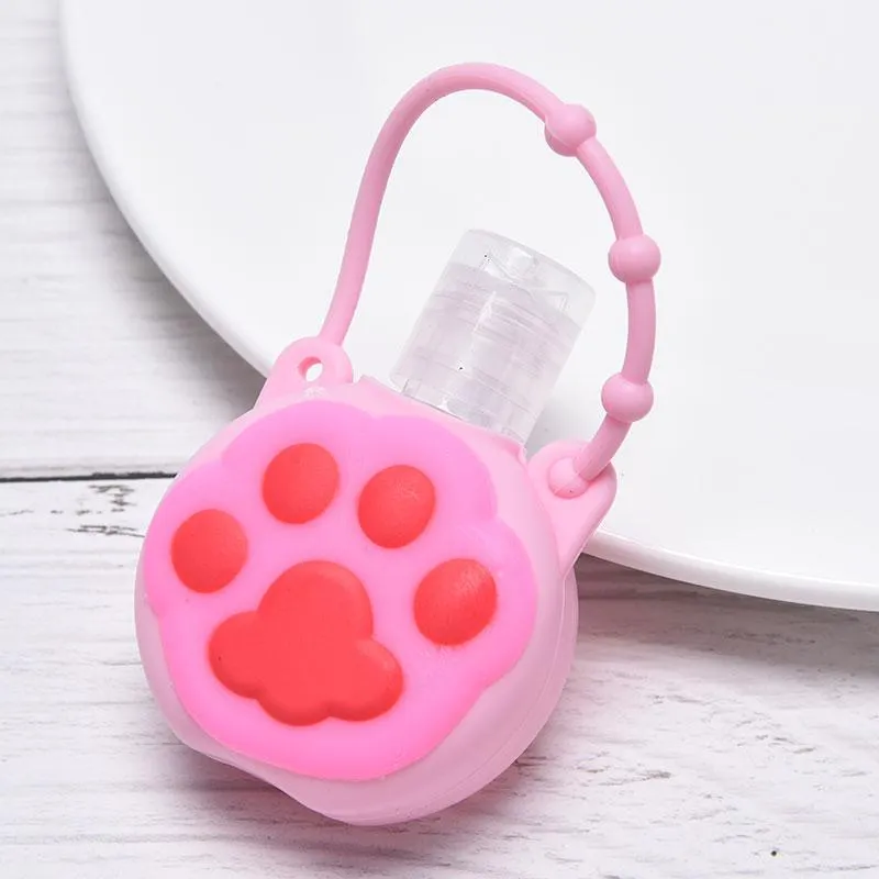 Portable Silicone Cartoon Design Mini Hand Sanitiser Gel Liquid Soap Dispenser