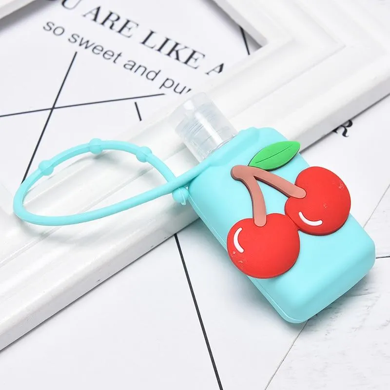 Portable Silicone Cartoon Design Mini Hand Sanitiser Gel Liquid Soap Dispenser