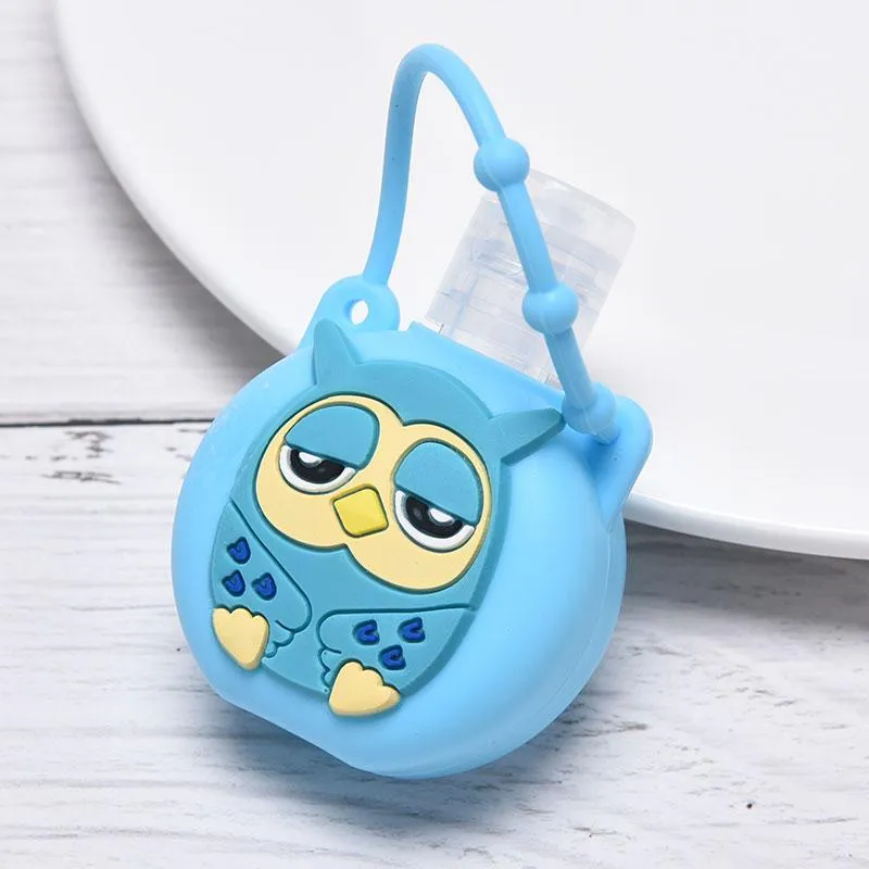 Portable Silicone Cartoon Design Mini Hand Sanitiser Gel Liquid Soap Dispenser