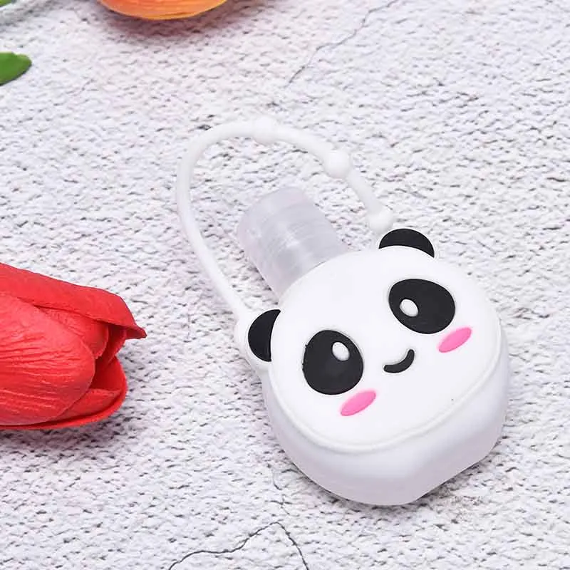 Portable Silicone Cartoon Design Mini Hand Sanitiser Gel Liquid Soap Dispenser