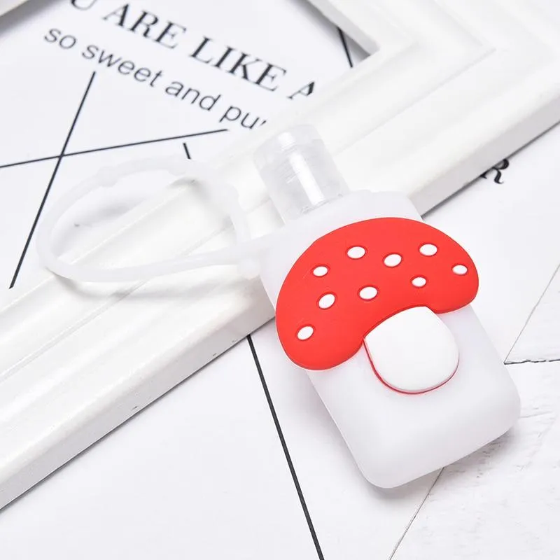 Portable Silicone Cartoon Design Mini Hand Sanitiser Gel Liquid Soap Dispenser