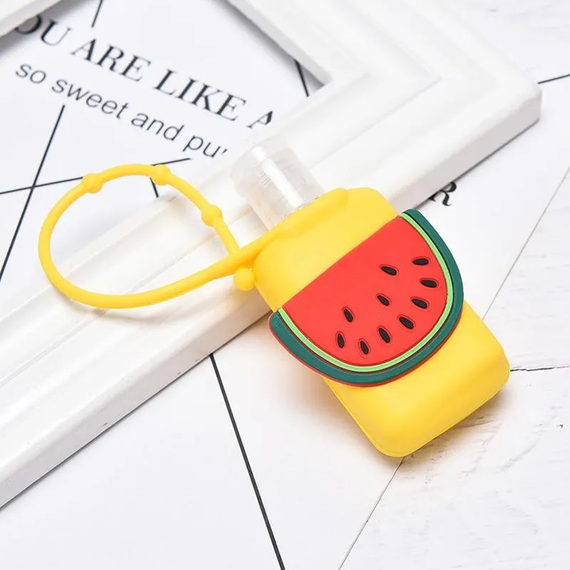 Portable Silicone Cartoon Design Mini Hand Sanitiser Gel Liquid Soap Dispenser