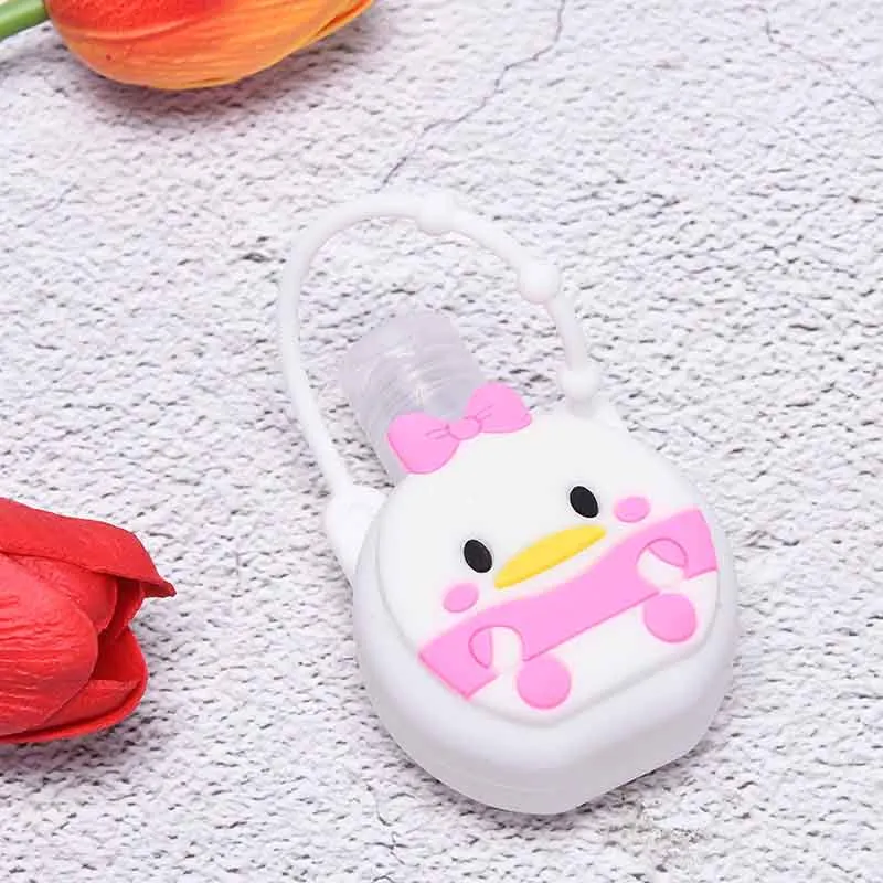 Portable Silicone Cartoon Design Mini Hand Sanitiser Gel Liquid Soap Dispenser