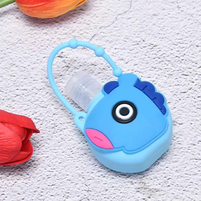 Portable Silicone Cartoon Design Mini Hand Sanitiser Gel Liquid Soap Dispenser