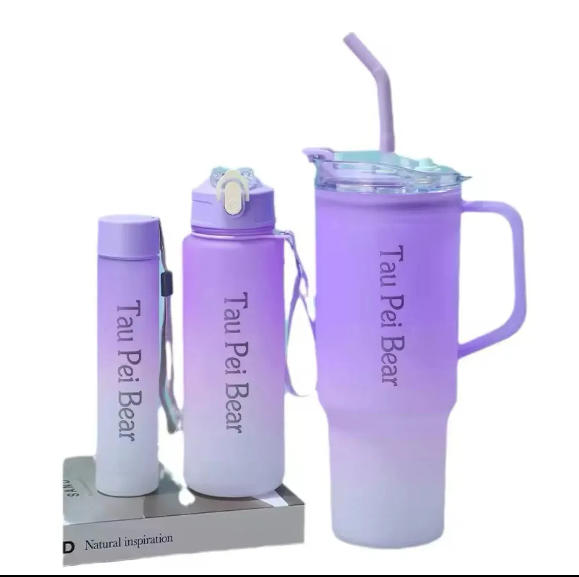 Portable Sports Water Bottle 3Pcs Set