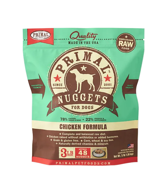 Primal Pet Foods Canine Raw Frozen Nuggets