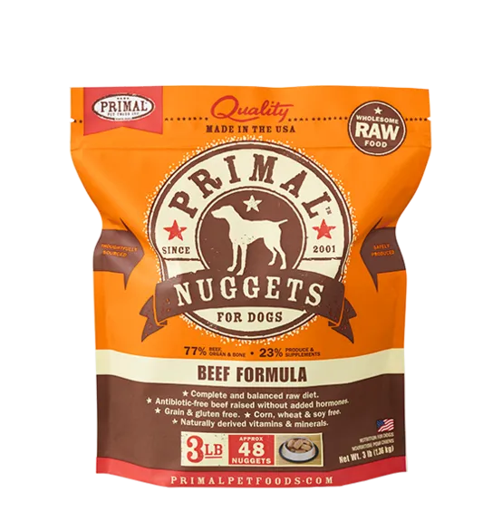 Primal Pet Foods Canine Raw Frozen Nuggets