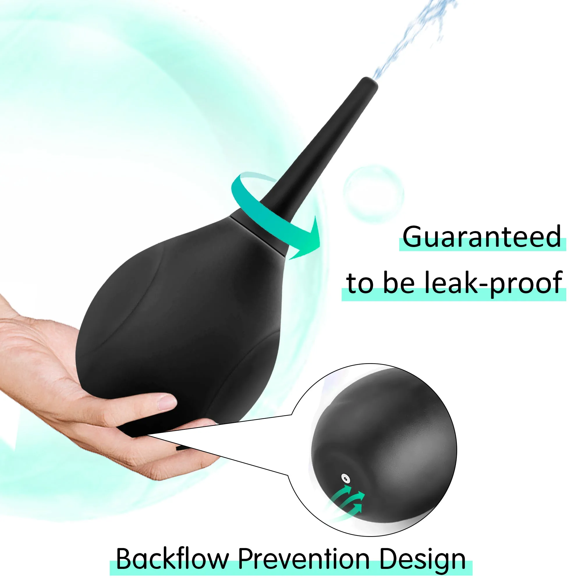 Silicone Anti backflow Enema Bulb