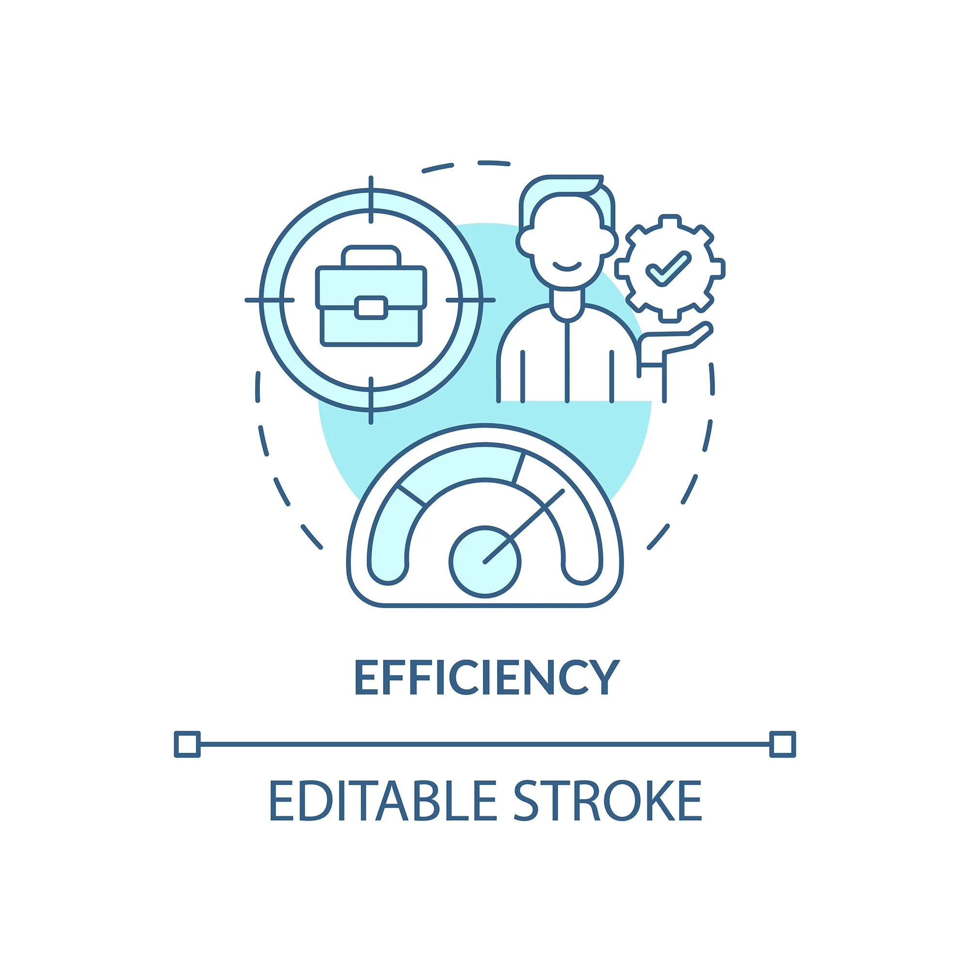 Smart technologies concept icons set