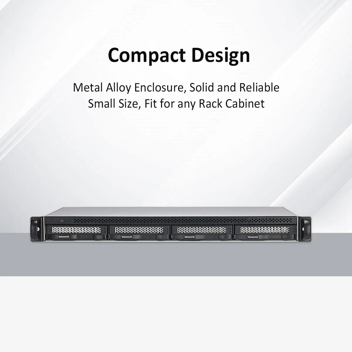 TerraMaster U4-423 4bay Short Depth Rackmount 2.GbE NAS Built for Home Multimedia and Backup Center