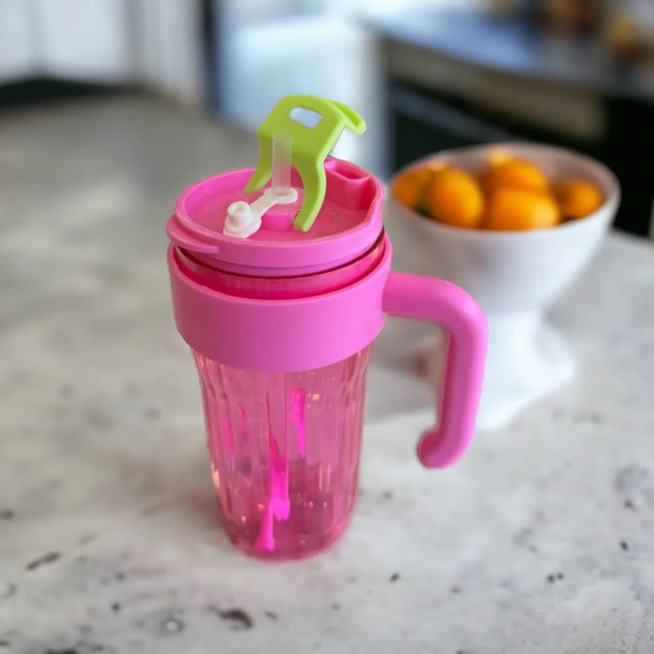 Transparent Portable Handle Coffee Mug