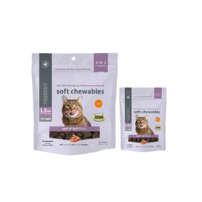 Treatibles FOR CATS: REGULAR STRENGTH Soft Chewables 1.5mg CBD Infused Soft Chews for Cats