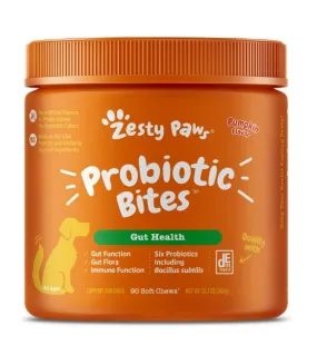 TRY & BUY: Zesty Paws Probiotic Bites Gut Supplements for Dogs (Pumpkin Flavour)