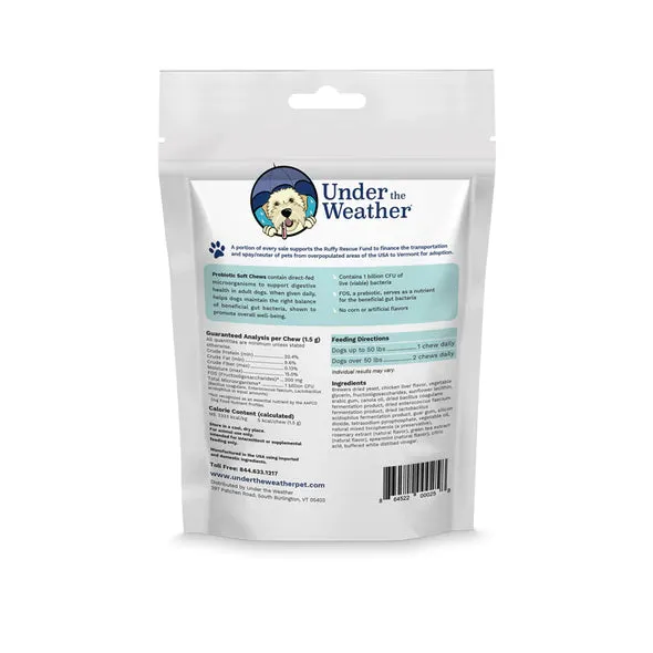 Under the Weather Probiotic for Dogs 60 chews