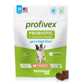 Vetnique Labs Profivex Probiotic 5-Strain Chews (Hickory Pork flavor)