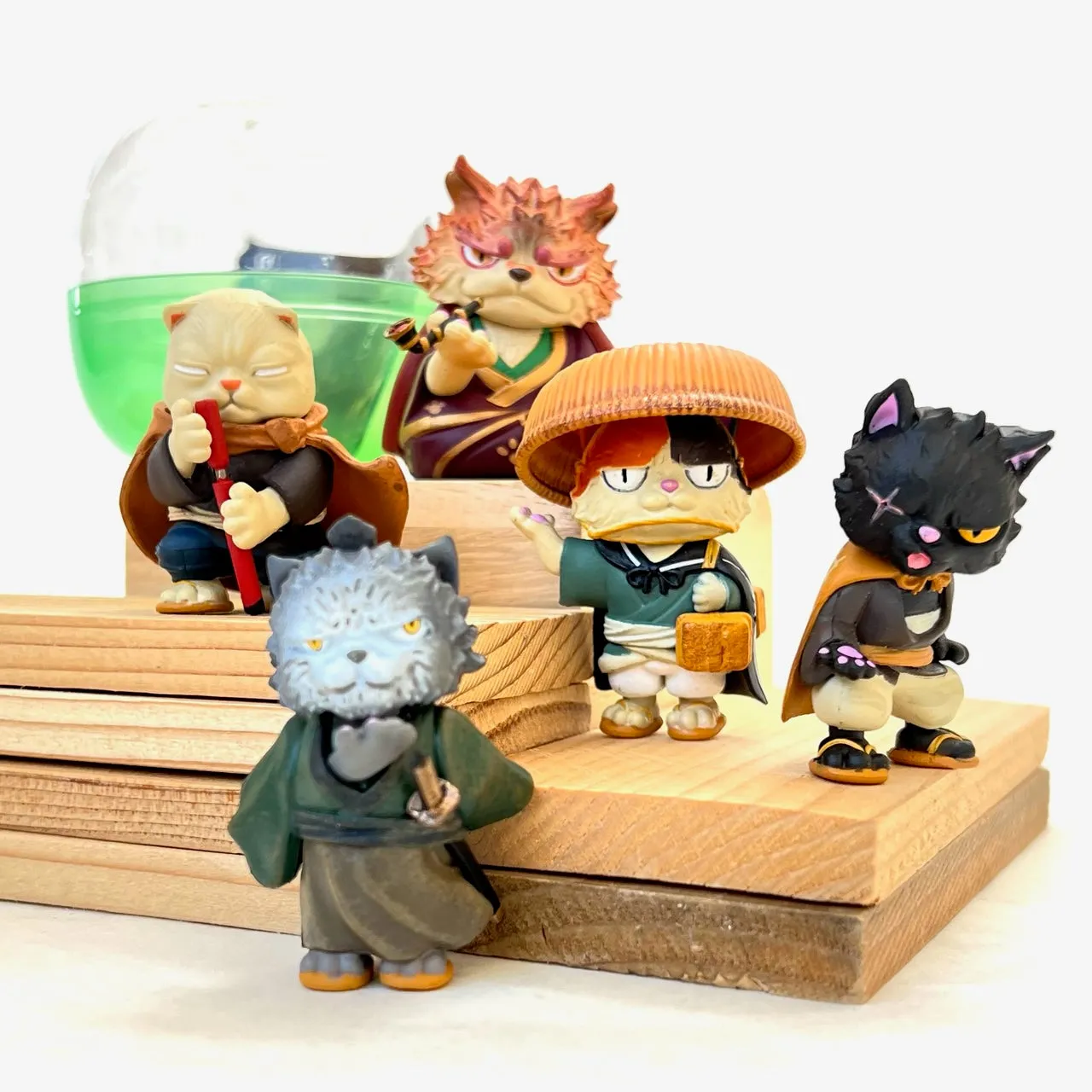 X 70940 Samurai Cats Figurines Capsule-DISCONTINUED