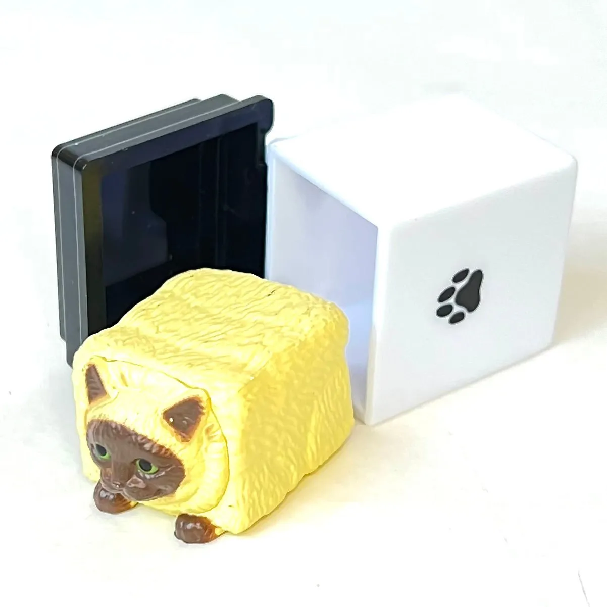 X 70966 Cat in Box Figurine Capsule-DISCONTINUED