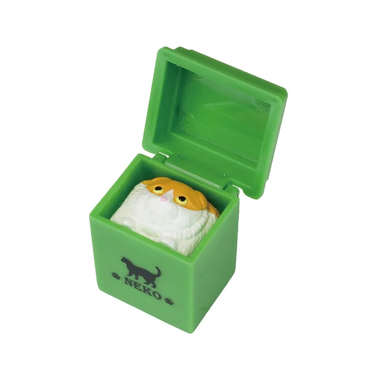 X 70966 Cat in Box Figurine Capsule-DISCONTINUED