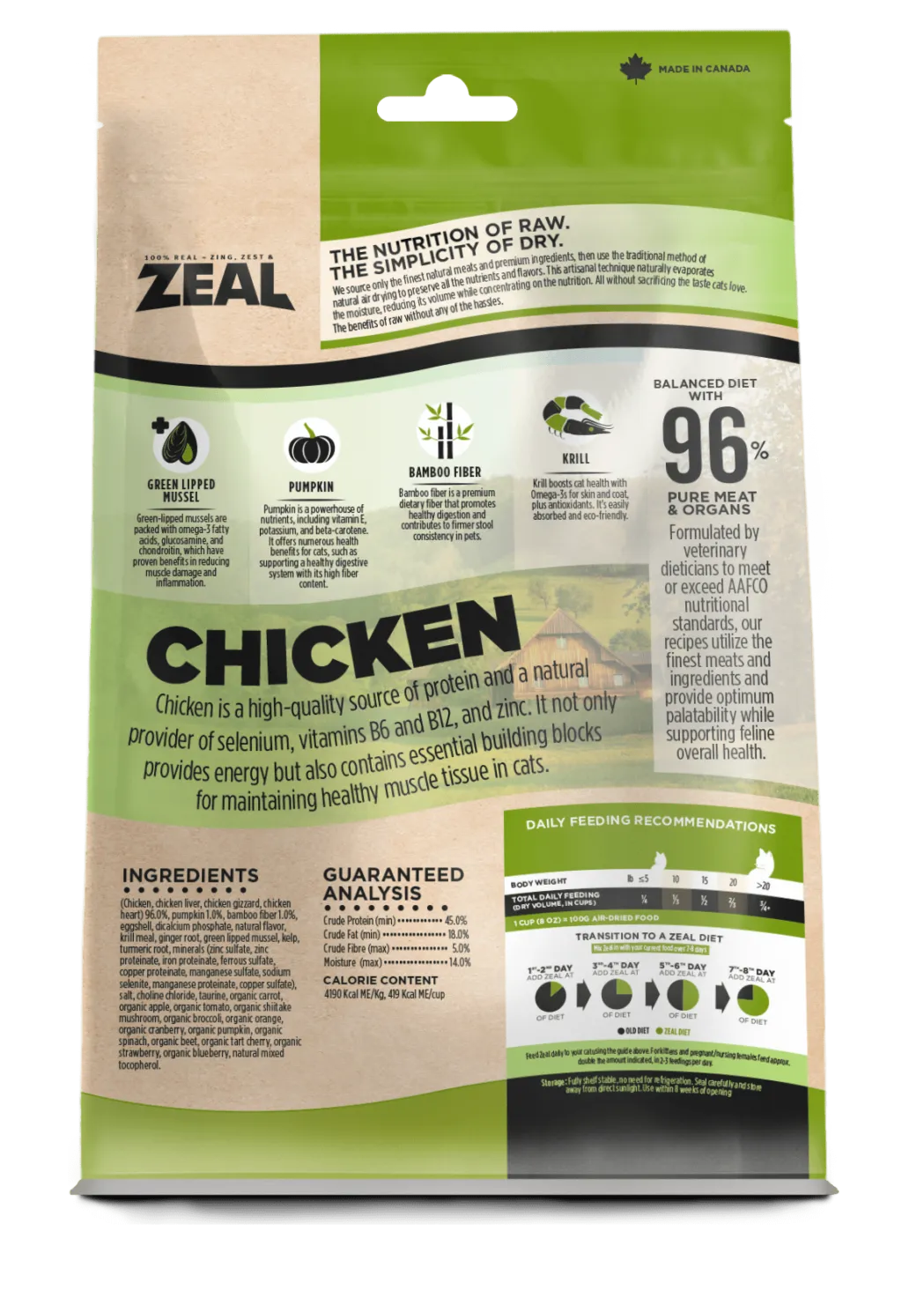 Zeal Cat Air Dried Chicken