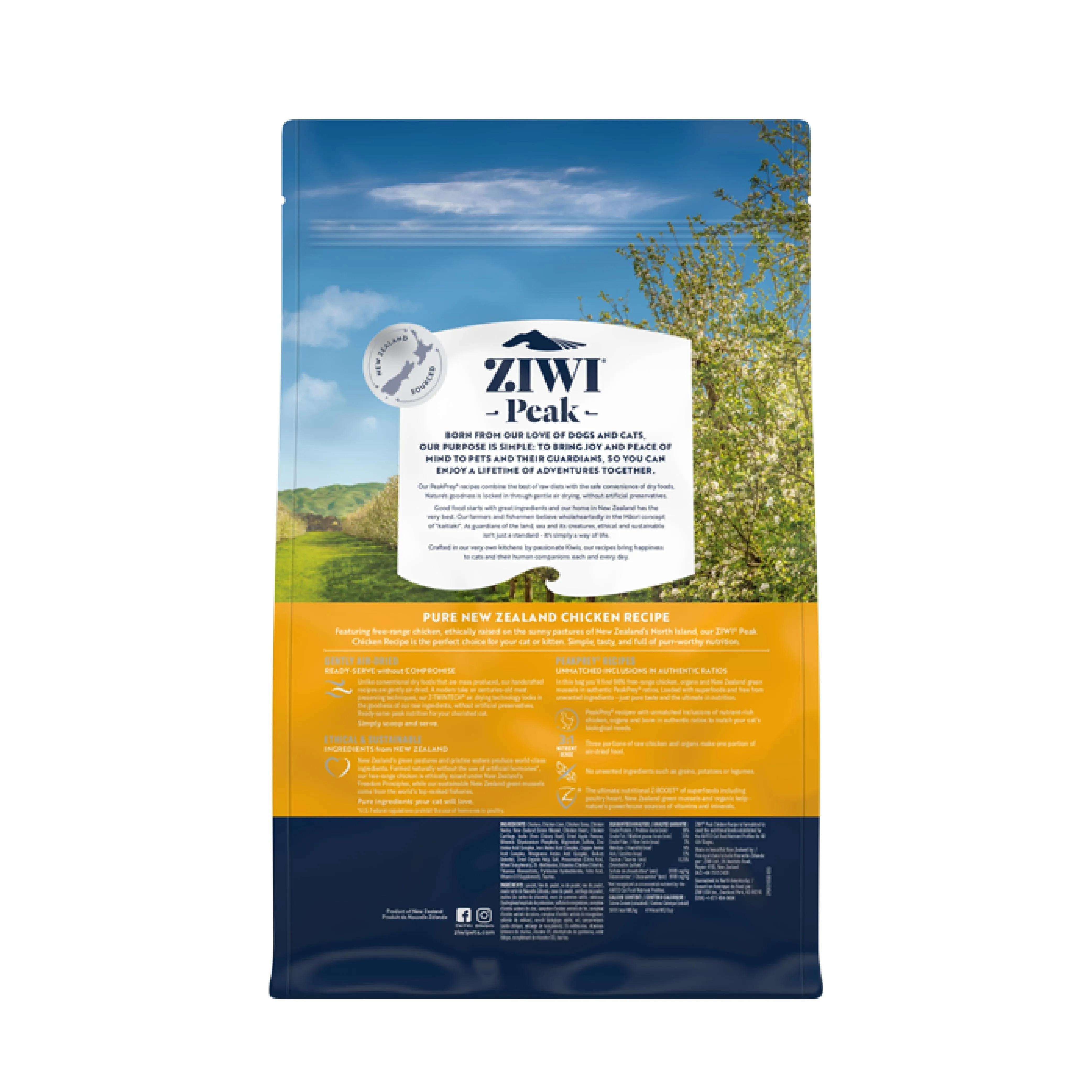 ZIWI Peak Air Dried Chicken Recipe Cat Food 1kg