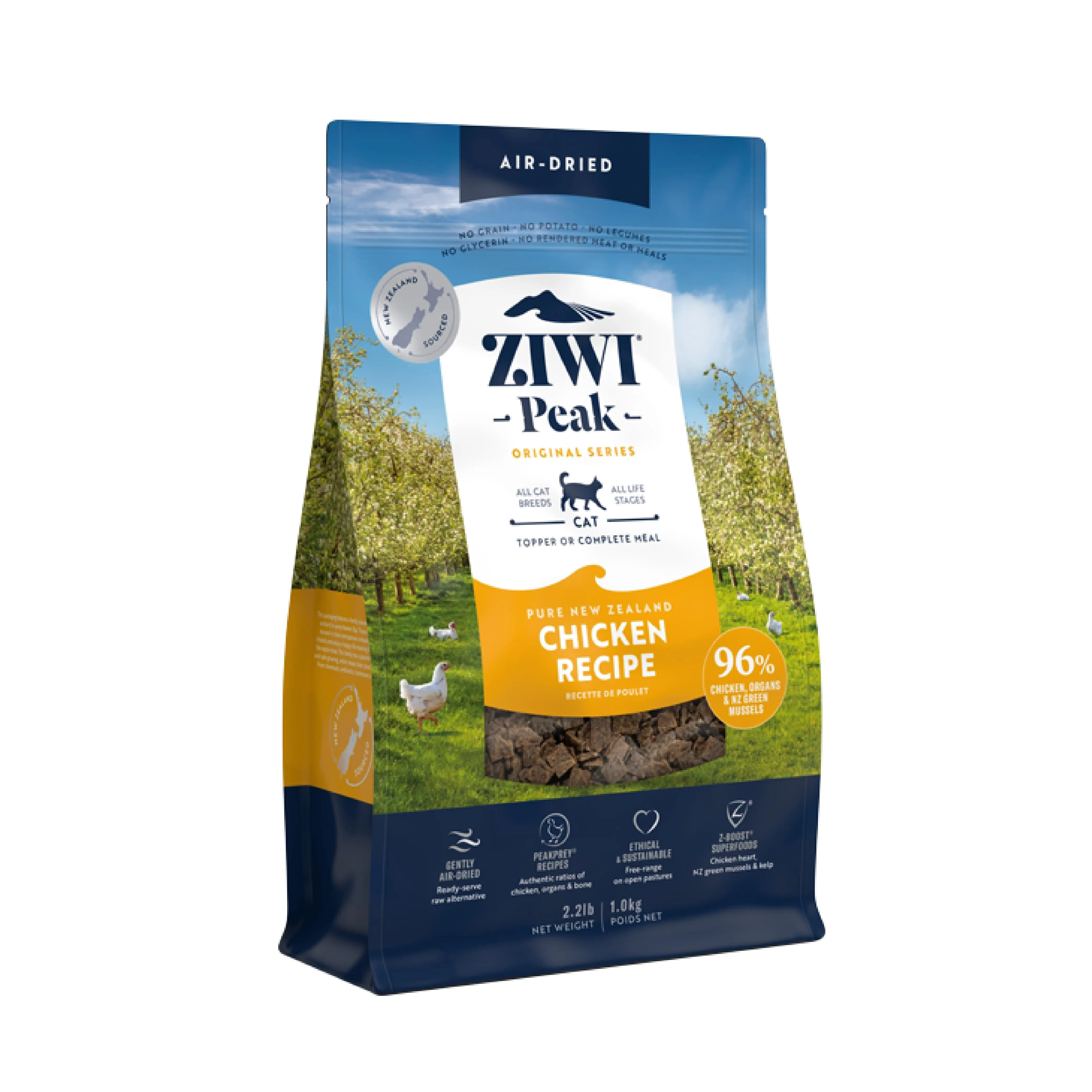 ZIWI Peak Air Dried Chicken Recipe Cat Food 1kg