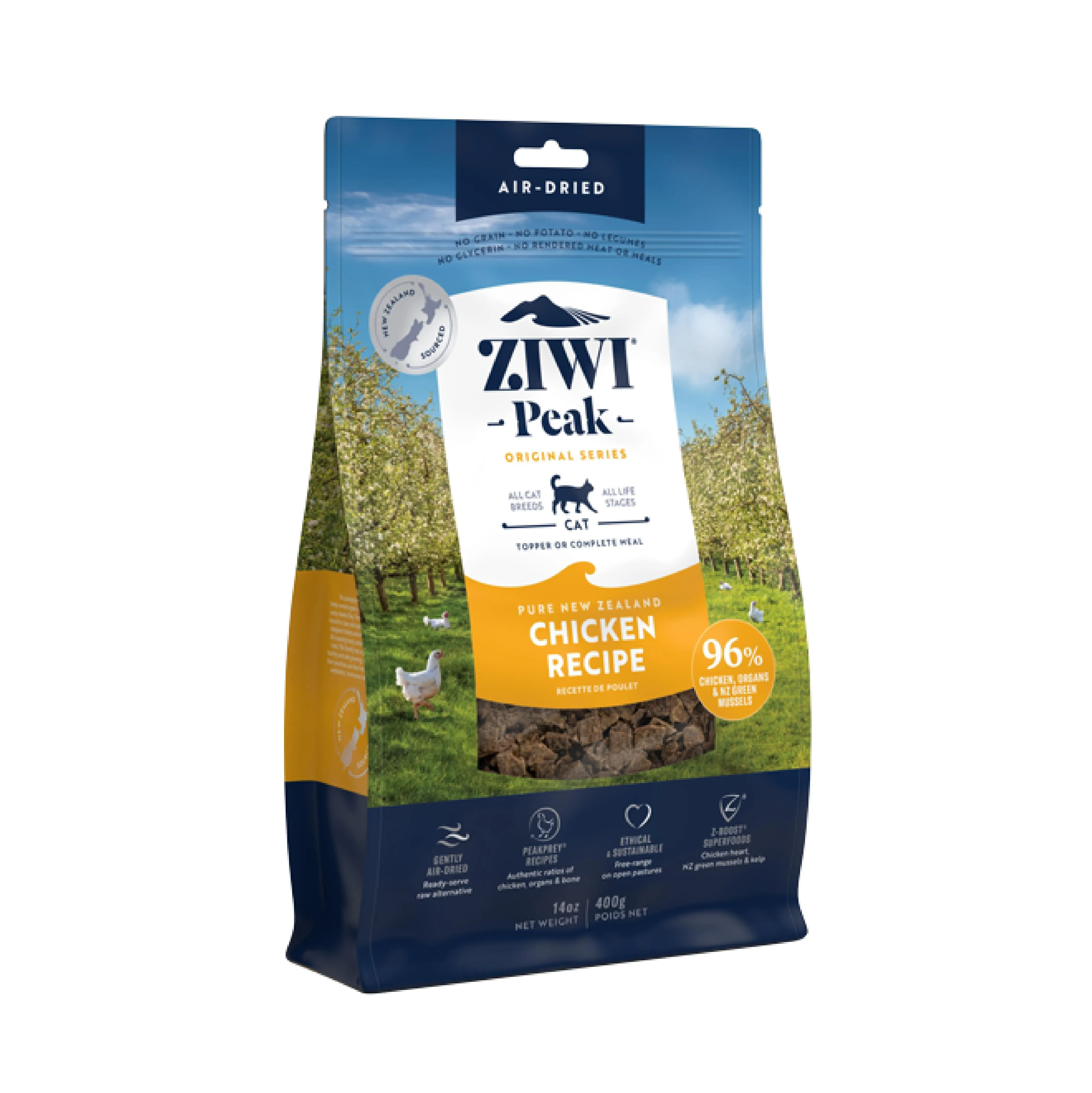 ZIWI Peak Air Dried Chicken Recipe Cat Food 400g