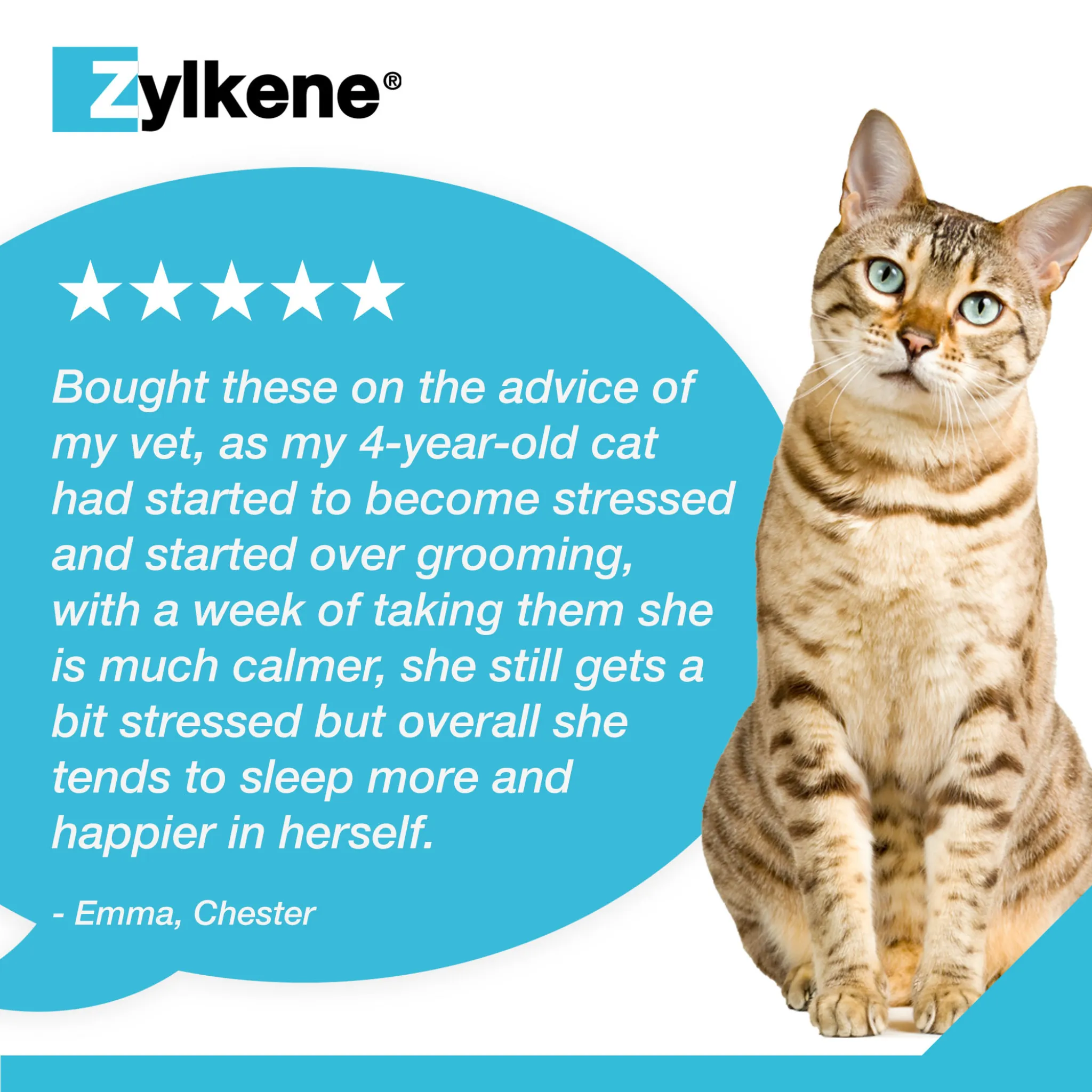 Zylkene Calming Supplement for Cats and Dogs Up to 10kg - 75mg