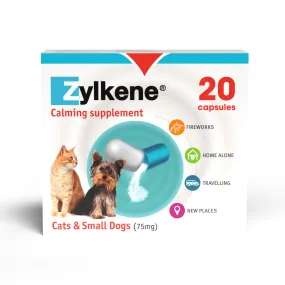 Zylkene Calming Supplement for Cats and Dogs Up to 10kg - 75mg